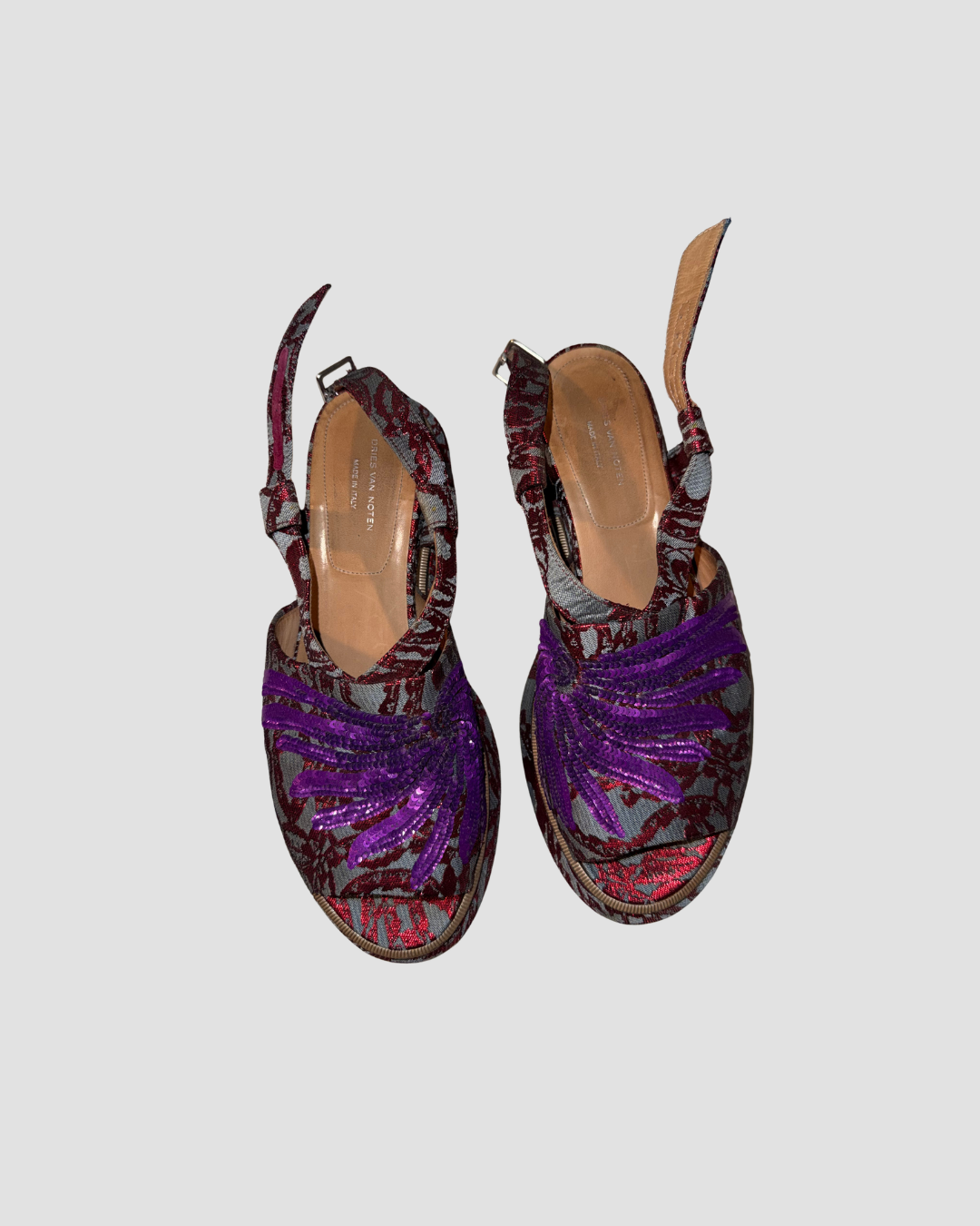 Dries van Noten Sandals with pailettes