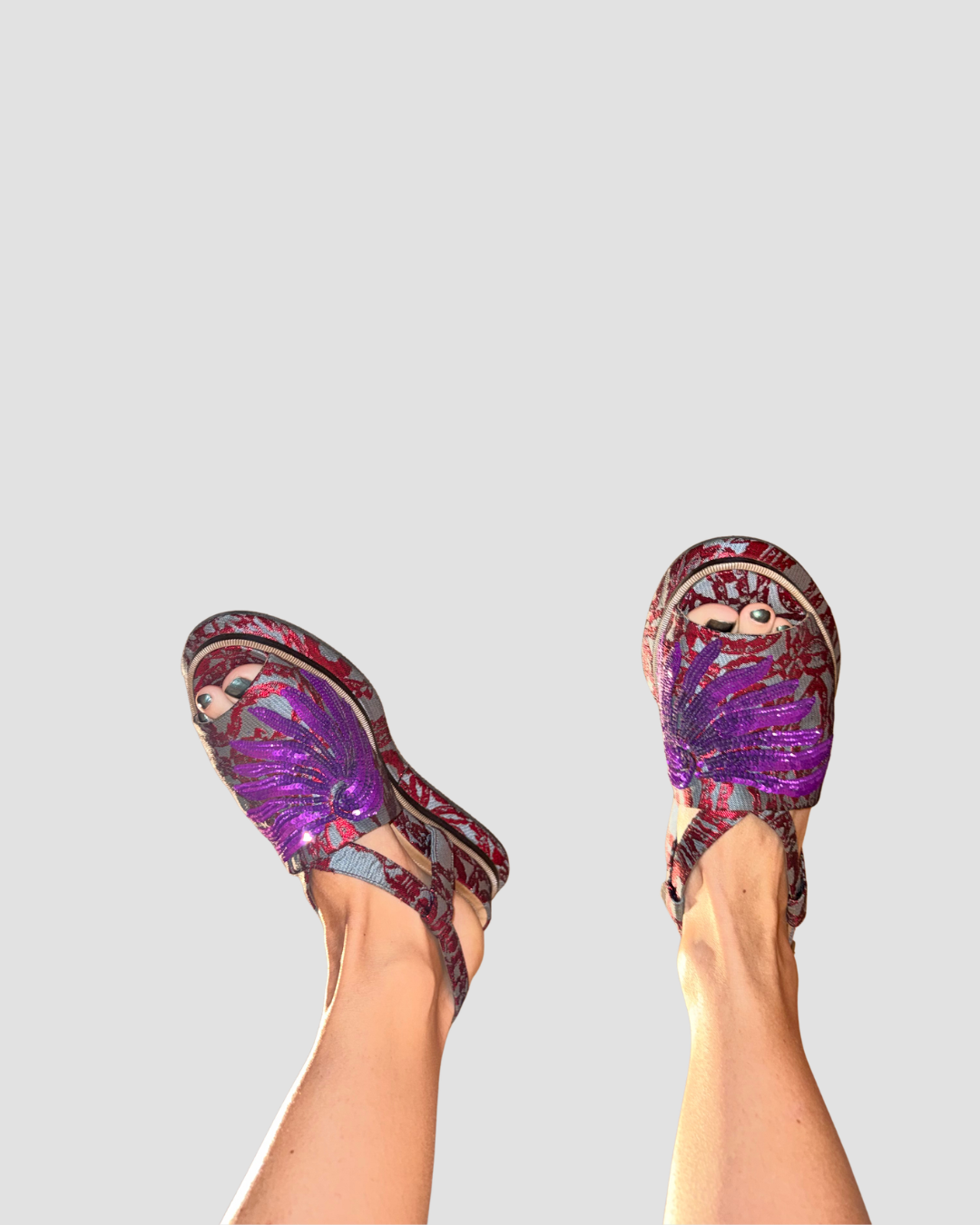 Dries van Noten Sandals with pailettes
