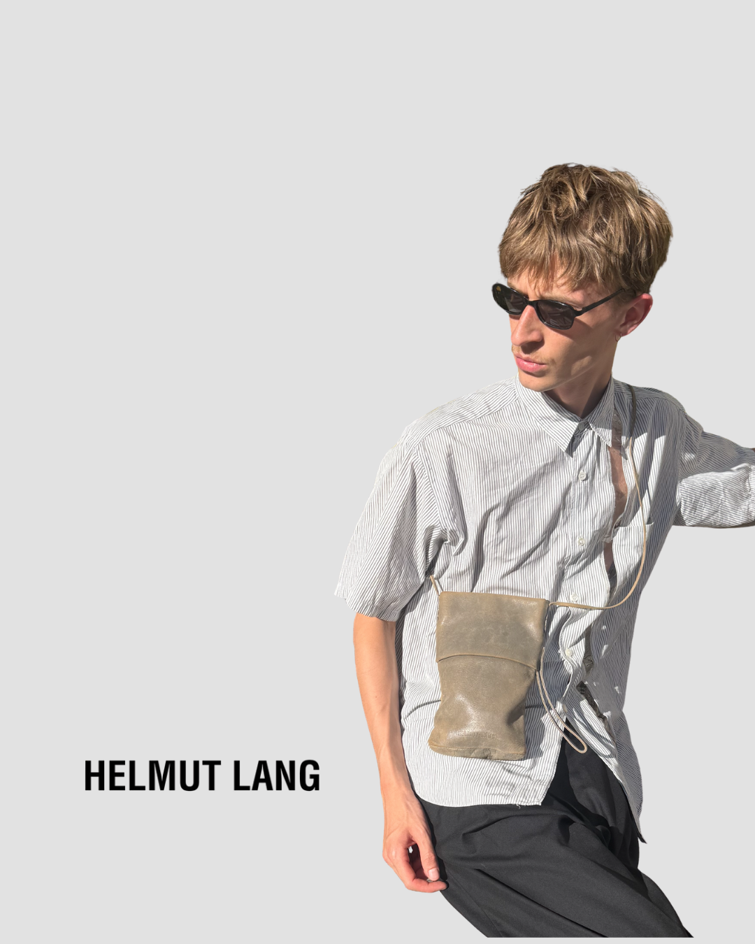 Helmut Lang 1997 calf leather bag