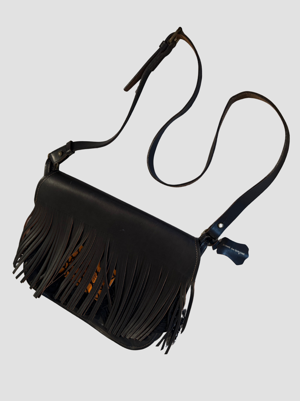 COMME des GARCONS vintage leather cross bag