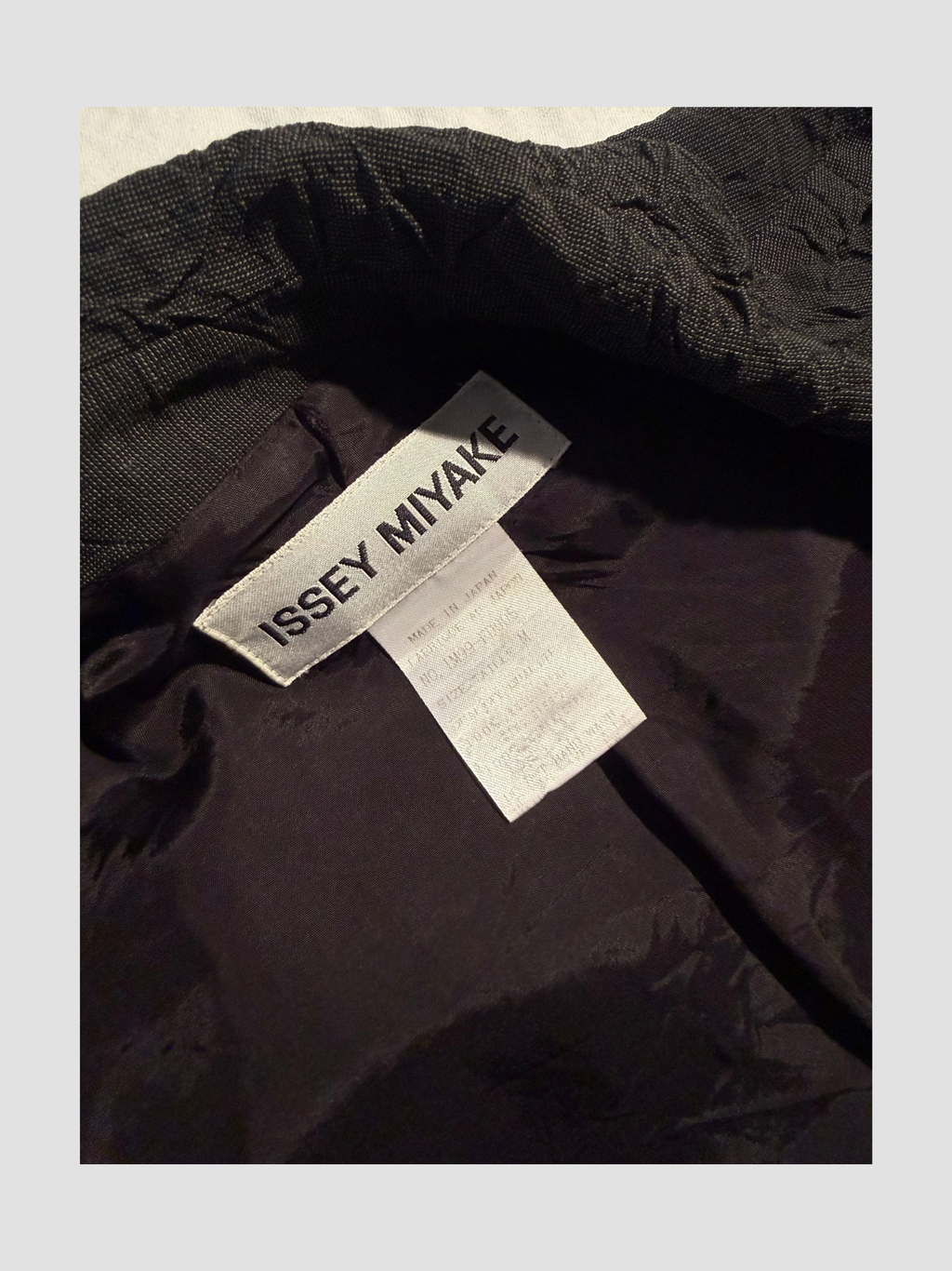 Issey Miyake wool plisee jacket