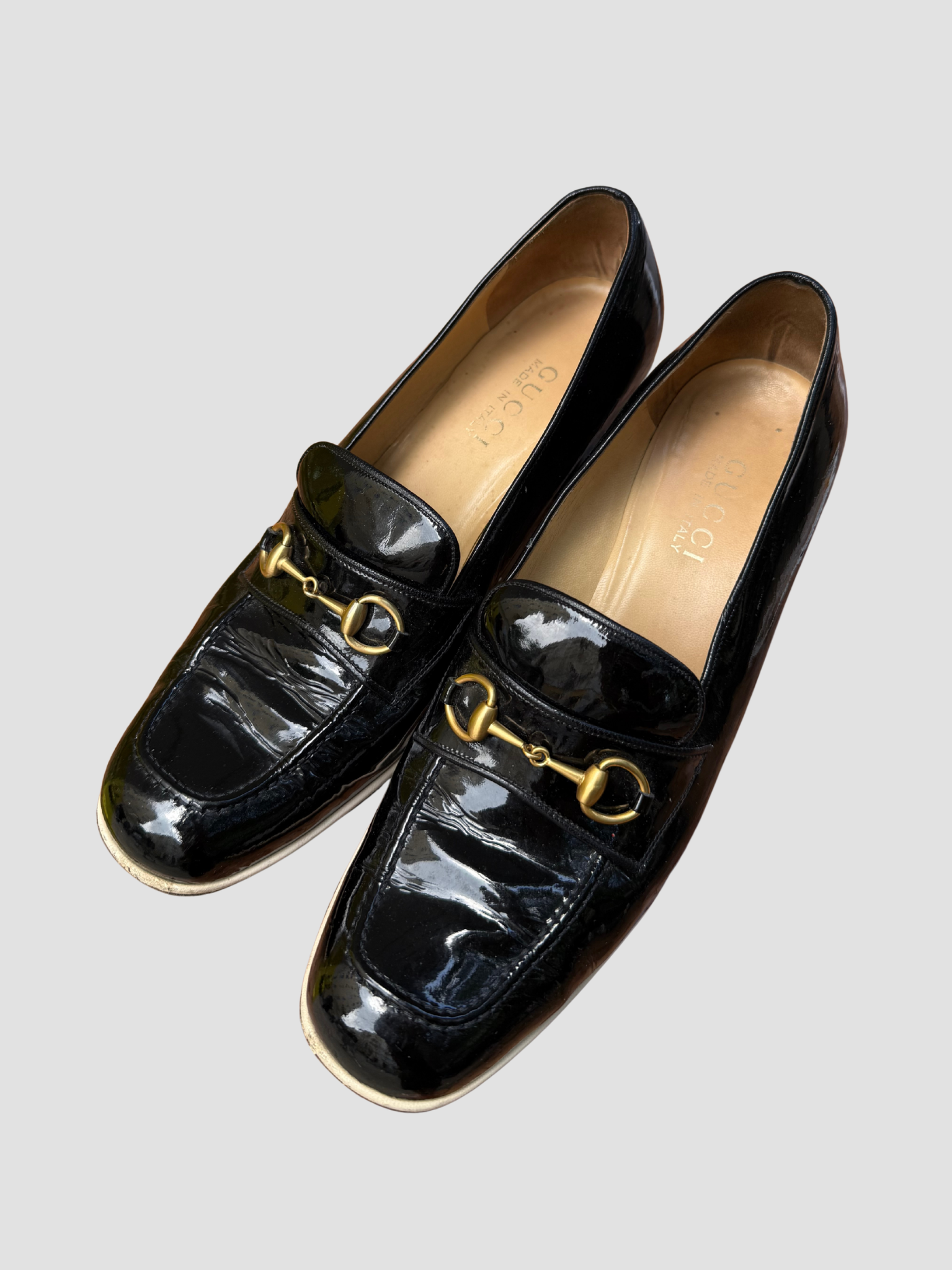 Gucci Horsebit Lack Pumps