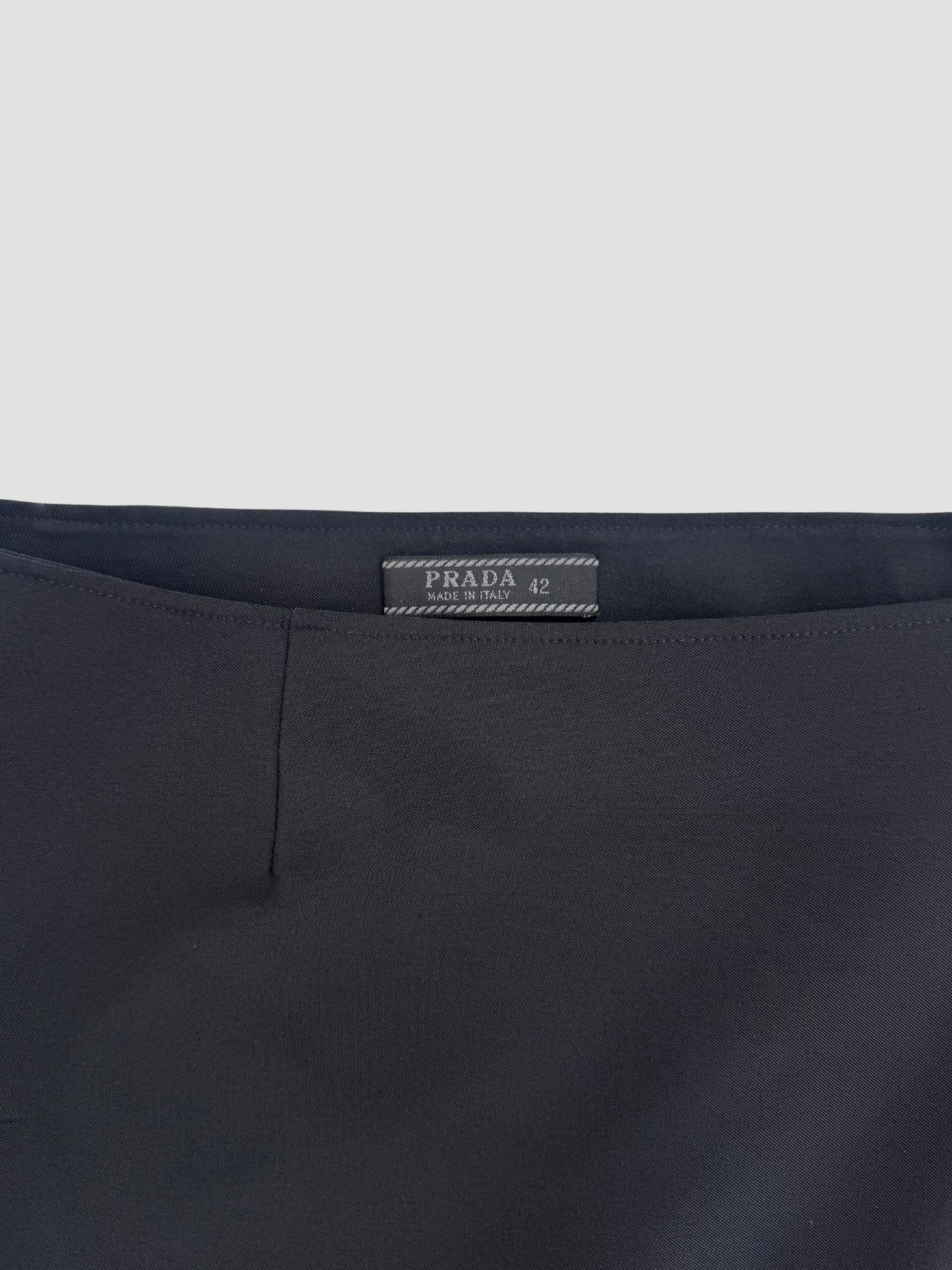 Prada 90s Nylon Wrap Skirt