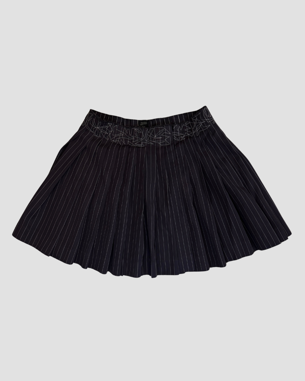 Jean Paul Gaultier 90s pinstripe wrapskirt