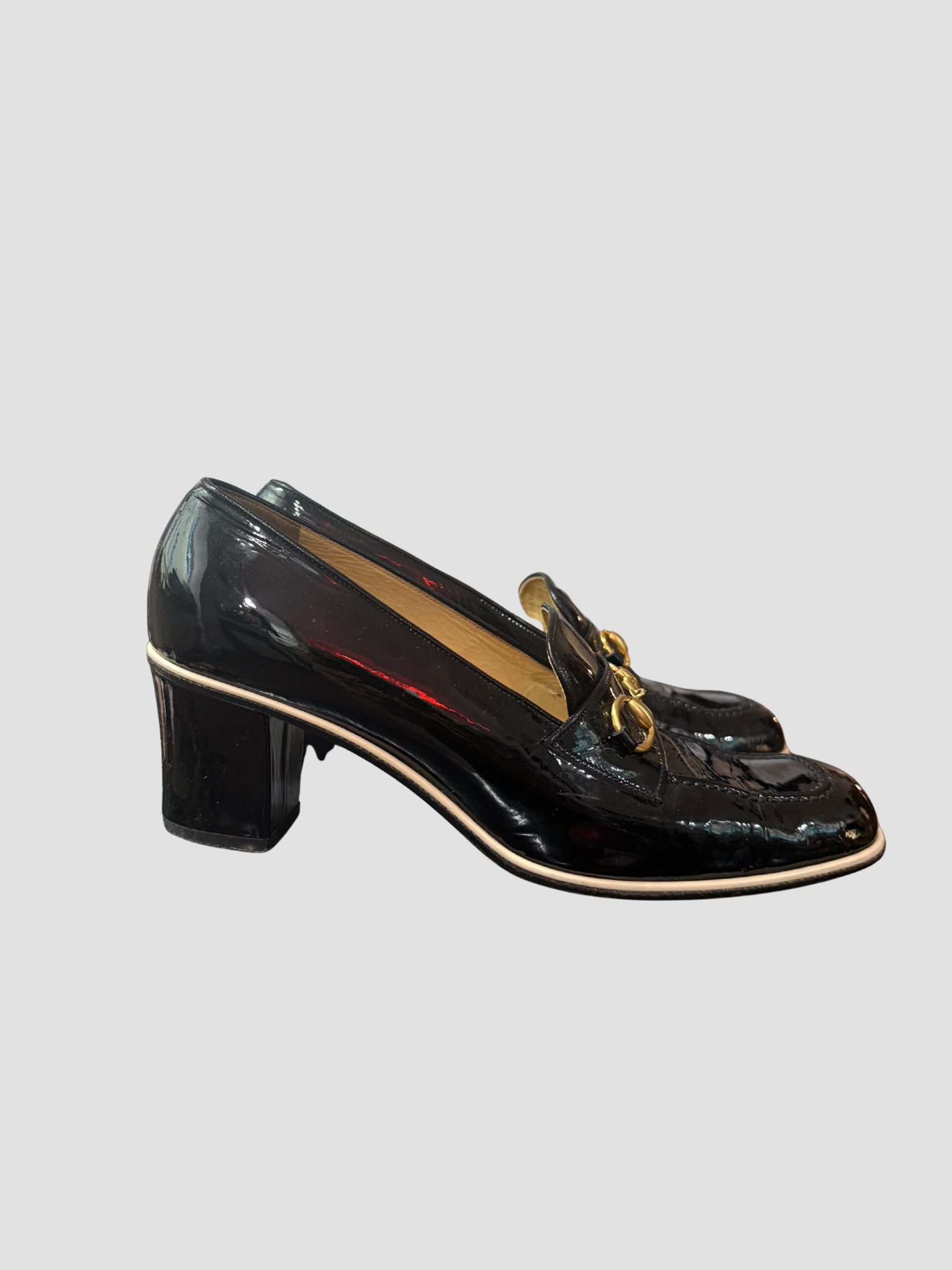 Gucci Horsebit Lack Pumps