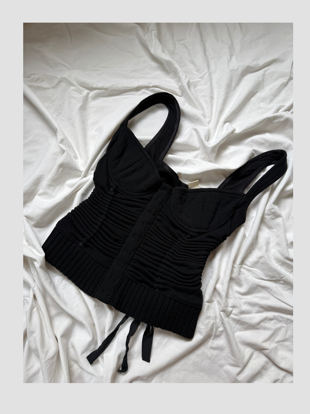 Tao by COMME des GARÇONS laced Wool Bustier