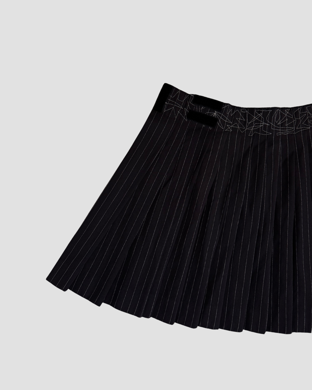 Jean Paul Gaultier 90s pinstripe wrapskirt
