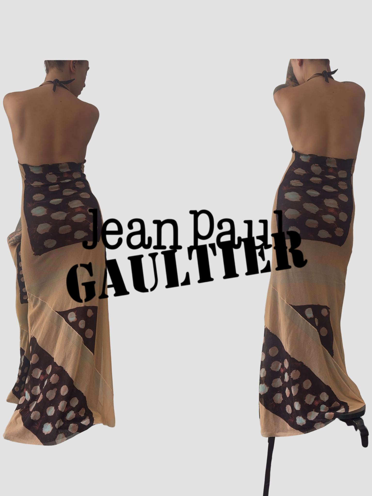 Jean Paul Gaultier SS2001 Neckholder mesh dress