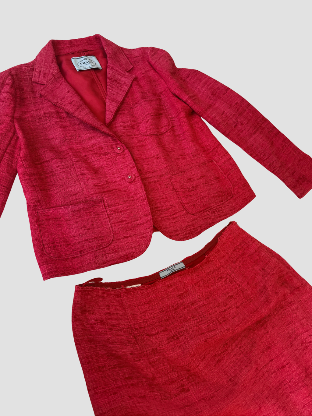 Prada 2010 Tweed Silk Set
