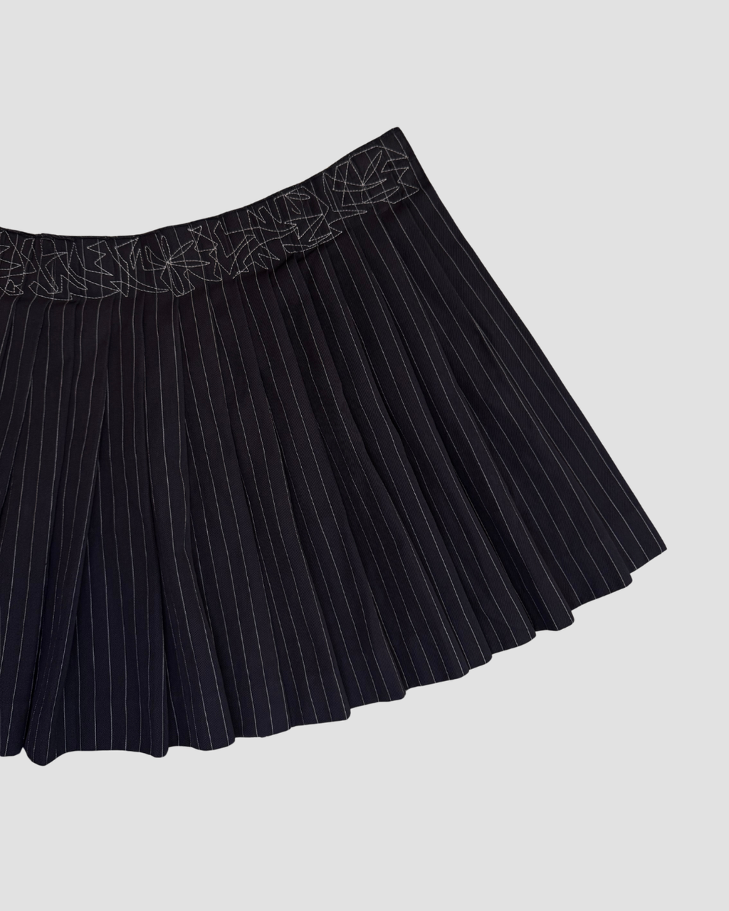 Jean Paul Gaultier 90s pinstripe wrapskirt