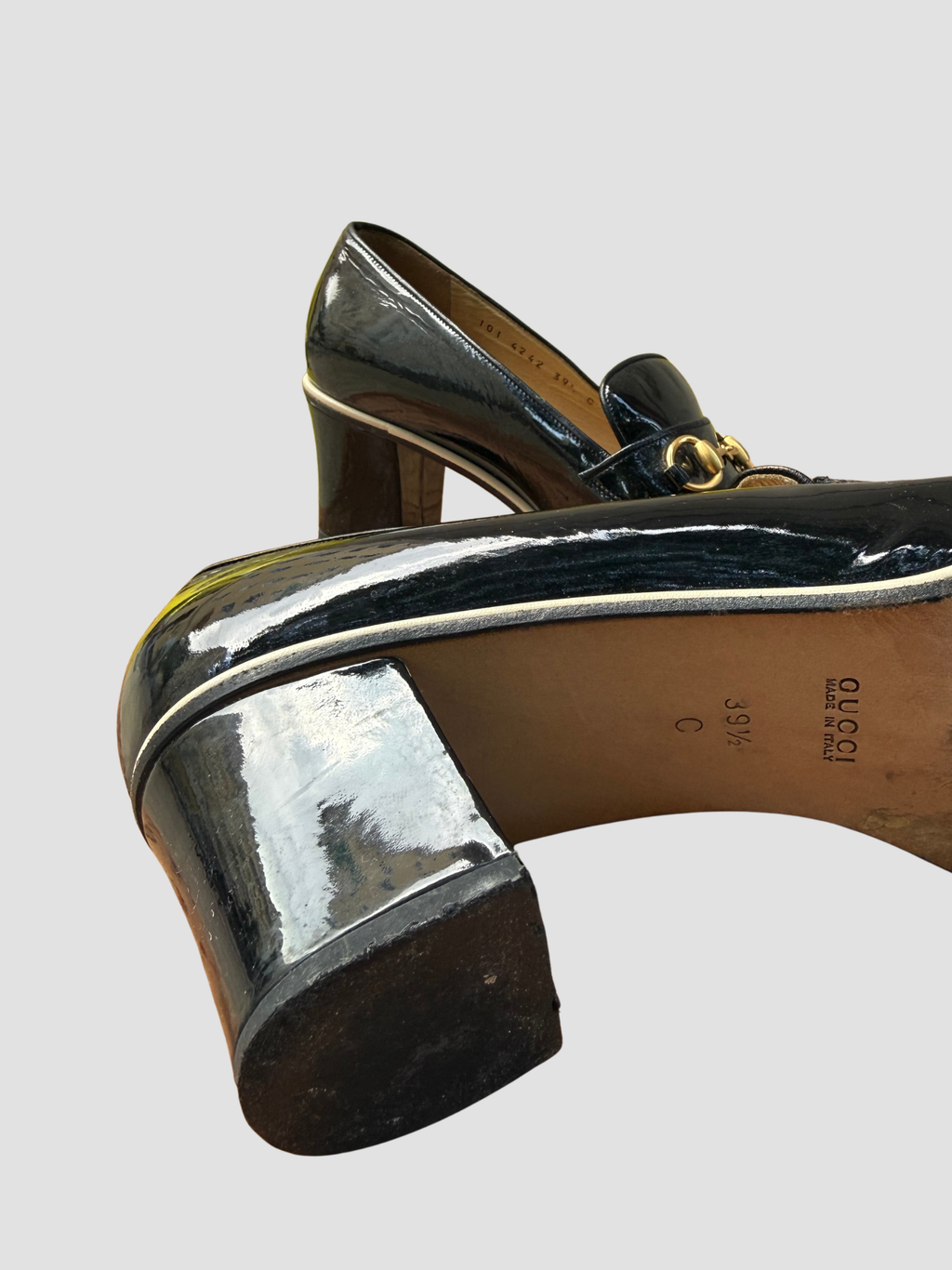 Gucci Horsebit Lack Pumps