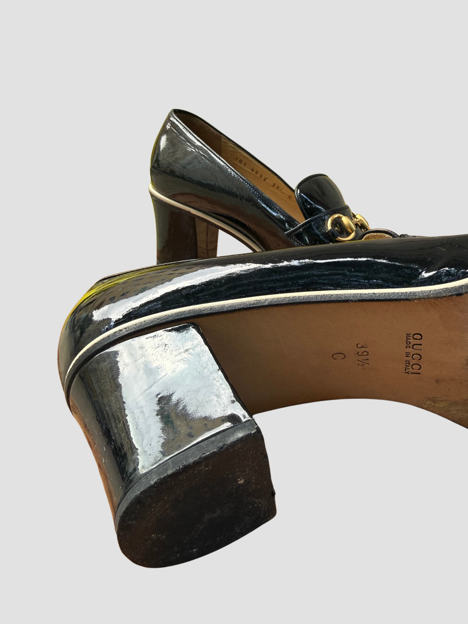 Gucci Horsebit Lack Pumps