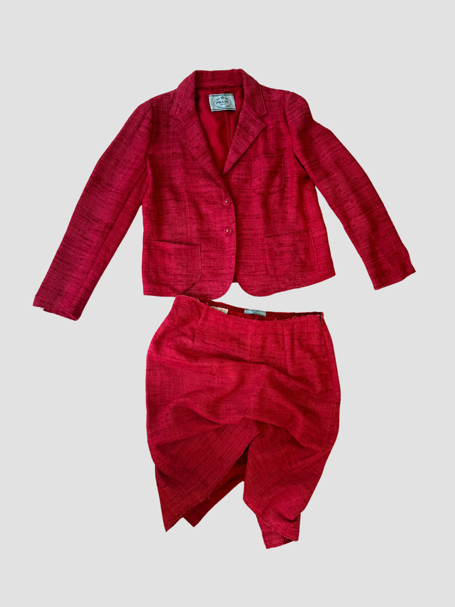 Prada 2010 Tweed Silk Set