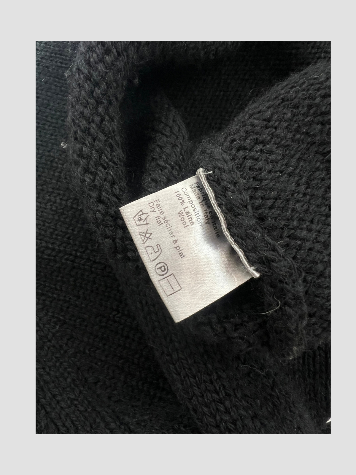 DIOR wool knit by Hedi Slimane