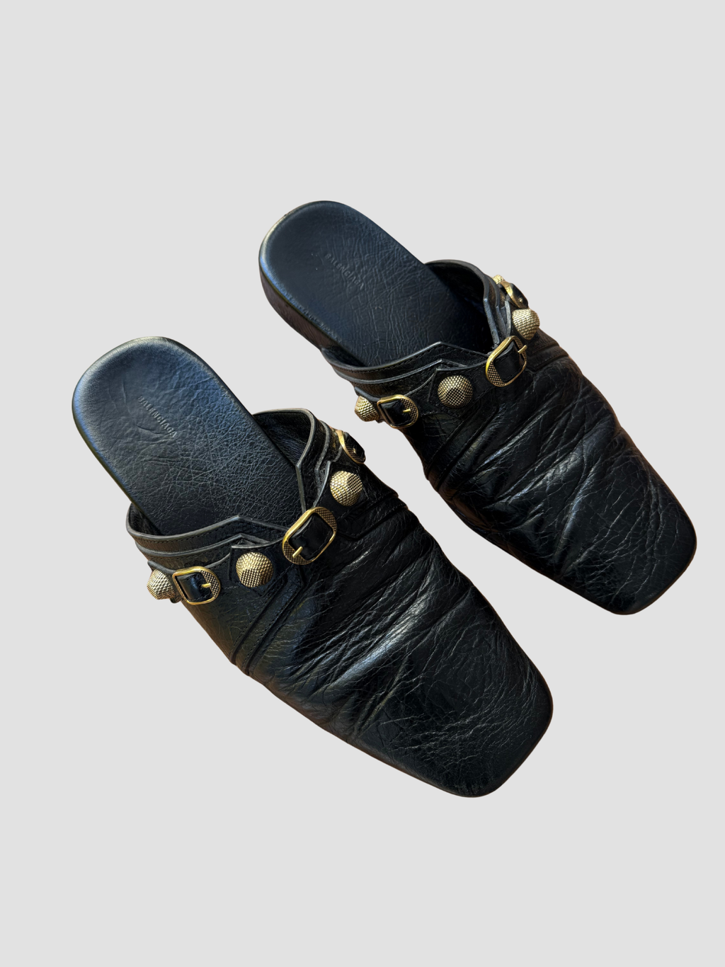 BALENCIAGA Cagole leather mules