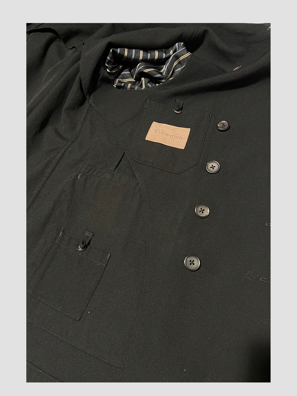Y's for men by YAMAMOTO AW2003 Woolcoat