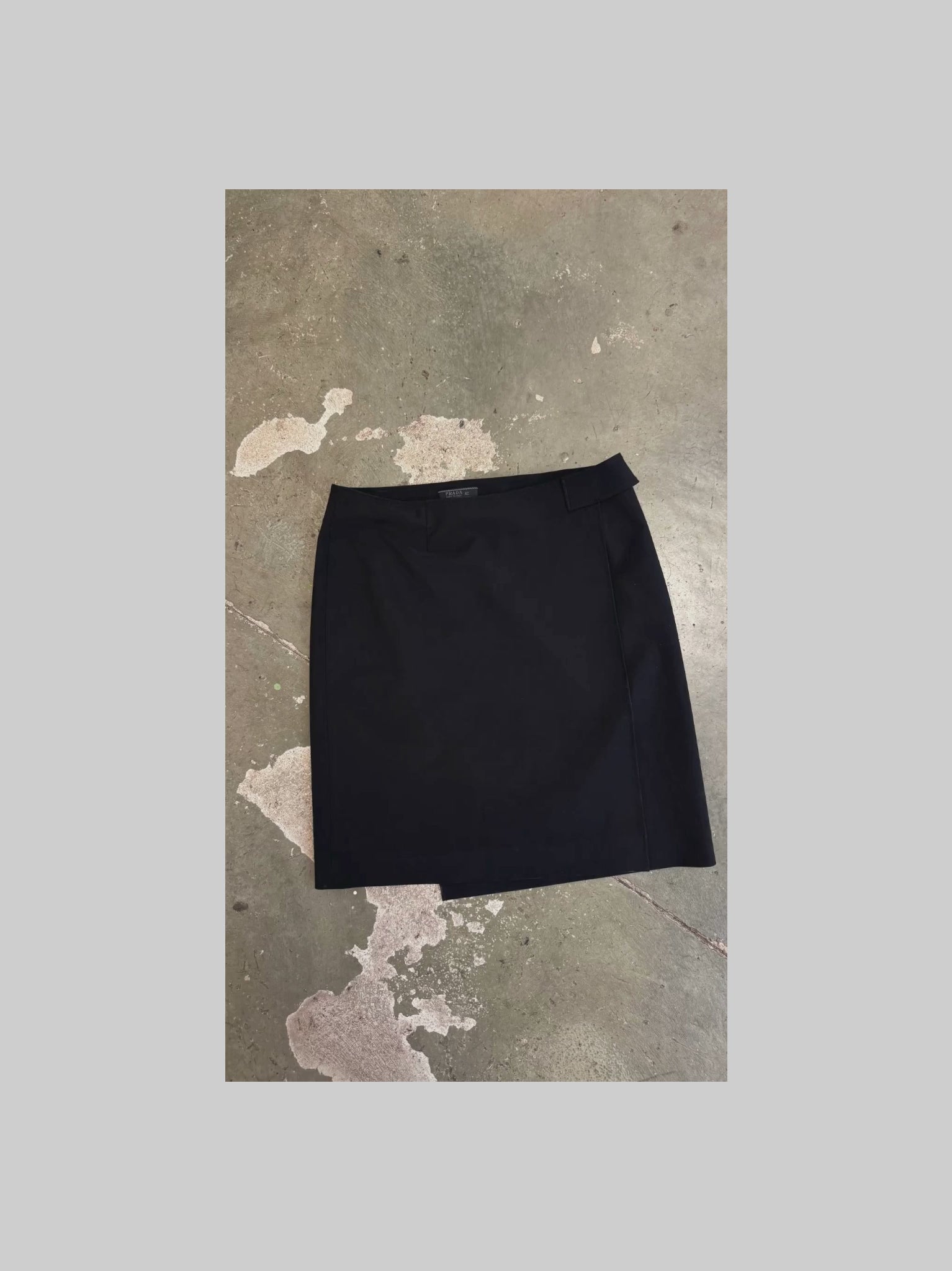 Prada 90s Nylon Wrap Skirt