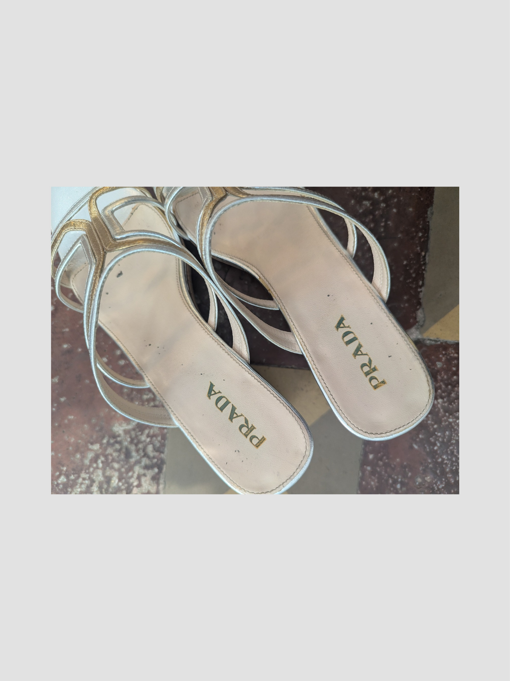 PRADA Cork Platform Sandals